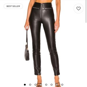 Superdown Adonia Zipper Front Pant in Black